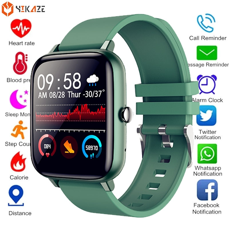 2021 Smart Watch Women Men Heart Rate Fitness Tracker Bracelet Watch Bluetooth Call Waterproof Sport Smartwatch For Android IOS