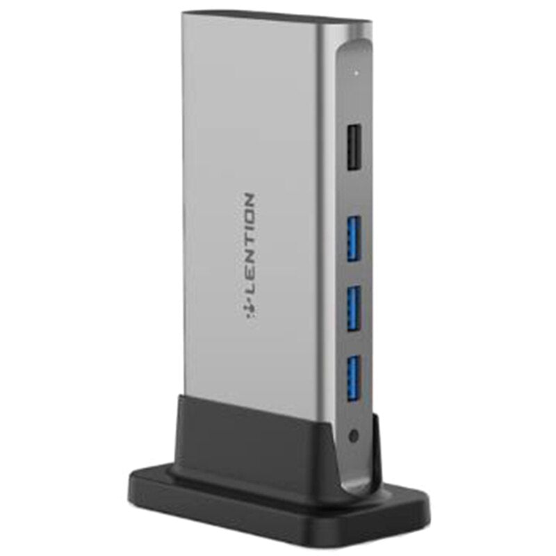 LENTION 10 in 1 Long Cable USB C Docking desk Station